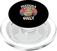 Matcha « Matcha Vibes Only » de Style rétro PopSockets PopGrip pour MagSafe