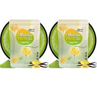 Matcha Premium à la Vanille - Thé Vert Fin & Doux | Poudre de Matcha Bio avec Vanille Naturelle | Antioxydants & Énergie Naturelle - Idéal pour Latte, Smoothies & Desserts (Lot de 2)