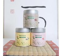 Matcha vanille,chocolat,pêche - Matcha aromatisé Kyōto Uji - Aitea (Pack Neji (1x vanille, 1x chocolat, 1x pêche))