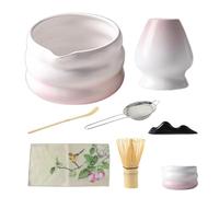 Matcha Whisk Set - Matcha Whisk Set | Matchaa Tools Whiskk And Bowl Sets, 7 Pieces Japanese Tea Kit With Strainer Spoon Holder Scoop For Women Men Tea Lovers Home Ceremony Coffee Breakfast Milk
