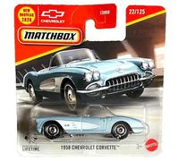 Matchbox 1958 Chevrolet Corvette Modèle Voiture moulée sous pression Bleu Échelle 1:64, #22/125