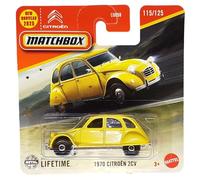 Matchbox - 1970 Citroën 2CV - MBX Road Trip 115/125 - JBR12 - Carte courte - Jaune canard - Superfast Lesney - Mattel 2025-1:64