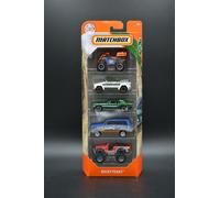 Matchbox 2020 5er Jeu GKJ09 Rocky Peaks VW Jeep Scout Ford Shredder Neuf Scellé