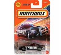 Matchbox 2023 Dodge Charger Pursuit, échelle 1:64, voiture moulée sous pression, noir, 37/125