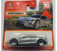 Matchbox 2023 Tesla Roadster Argent 91/100 (carte courte) HLD17