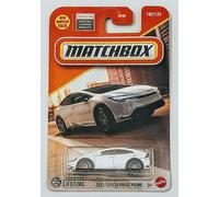 Matchbox 2023 Toyota Prius Prime Voiture moulée sous pression, échelle 1:64, blanc, 102/125