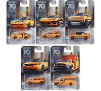 Matchbox 70th Moving Parts HMV12 Set 5 Modèles Porsche Hummer Corvette Mazda