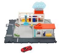Matchbox - Action Drivers - Coffret Station De Lavage Super Clean - Petite Voiture - 3 Ans Et +