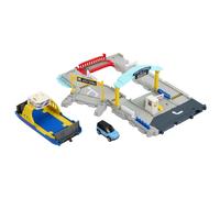 Matchbox Coffret Port de Ferry Action Drivers - Ferry à roues détachable, Land Rover incluse