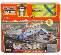 Matchbox Action Drivers Playset Aéroport Avec Lumières, Sons et Pièces Mobil