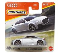 Matchbox - Audi TT RS Coupé 2019 - MBX Road Trip 53/125 - JBR61 - Carte courte - Argent métallisé - Superfast Lesney - Mattel 20255-1:64