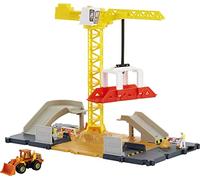 Matchbox Coffret Chantier de construction, avec une grue et 1 véhicule engin inclus, jouet pour enfant dès 3 ans, HDL33
