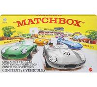 Matchbox Coffret Premium 8 Voitures en Métal Échelle 1/64-Anniversaire, avec Décorations De Qualité Supérieure, 1 Véhicule Exclusif Inclus, À Collectionner, Jouet Adultes, HPC03
