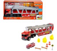 Matchbox - Coffret Transporteur De Véhicules De Secours