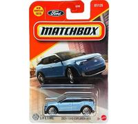 Matchbox Ford Explorer BEV Voiture moulée sous pression, échelle 1:64, bleu, collection 2024 07/125