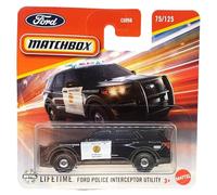 Matchbox - Ford Police Interceptor Utility - MBX Rescue 75/125 - JBT10 - Carte courte - Police San Diego - Superfast Lesney - Mattel 2025-1:64