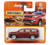 Matchbox, Jeep Wagoneer, MBX Adventure 97/100, HVN29, carte courte, rouge foncé, Superfast Lesney, Mattel 2024-1:64