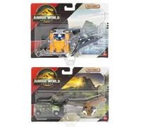 Matchbox Jurassic World JGL74-956A Rebirth Tyranno-Hauler et Mosasaurus Sea Sub Jeu de jouets moulés à partir de 3 ans