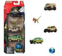 Matchbox Jurassic World Rebirth Lot de 5 voitures dinosaures