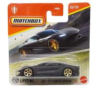 Matchbox Koenigsegg Gemera 2021 MBX Road Trip 55/125 JBR59 Carte courte Noir mat Superfast Lesney Mattel 2025-1:64
