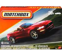 Matchbox Lot de 20 véhicules échelle 1:64, poster inclus, modèle aléatoire FGM48