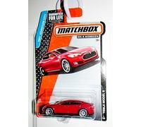 Matchbox MBX Adventure City 2015 : Tesla Model S (Rouge)