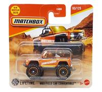 Matchbox MBX Field Car Convertible MBX Adventure 93/125 JBR03 Carte courte Orange métallisé Superfast Lesney Mattel 2025-1:64