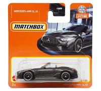 Matchbox, Mercedes-AMG SL 63, MBX Showroom 72/100, HVN62, carte courte, noir métallisé, cabriolet, Superfast Lesney, Mattel 2024-1:64