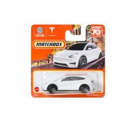 Matchbox Metal Tesla Model Y 2023 Boîte d'allumettes Blanc 89/100 (carte courte) HLC68