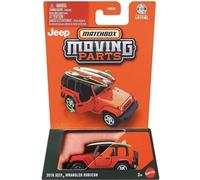 Matchbox Moving Parts 2016 Jeep Wrangler Rubicon [Rouge] 05/50, Échelle 1:64 Véhicule jouet moulé sous pression