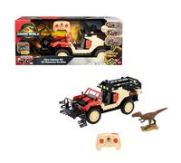 Matchbox Véhicule télécommandé Jurassic World Chasseur de Dinos – Télécommande et figurine, à piles