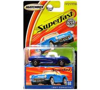 MATCHBOX SUPERFAST 35E ANNIVERSAIRE Corvette Bleue 1957 #68 1 De 15500 Fabriqués