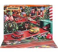 MATCHBOX CALENDRIER DE L'AVENT 2023 AVEC 10 VOITURES ET ACCESSOIRES HLH04