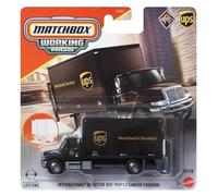 Matchbox Working Rigs Colis Delivery International Durastar Camion fourgon [Or et Marron] 07/16-1:64 Échelle Diecast Toy Truck