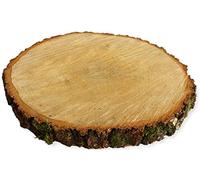 matches21 Disque en Bois de Bouleau Bois véritable Disque en Bois de Bouleau Arbre décoration en Bois de Bouleau pour décoration & DIY - 1 pc Ø 35-40 cm