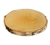 matches21 Disque en Bois de Bouleau Bois véritable Disque en Bois de Bouleau Arbre décoration en Bois de Bouleau pour Deko & DIY - 1 pc Ø 25-30 cm