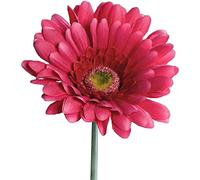 matches21 Gerbera Fleur Artificielle pour compositions Florales Fleurs artificielles Plastique 1 pcs Ø 10x56 cm - Rose/Fuchsia