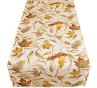 matches21 HOME & HOBBY Chemin de table automne 40 x 140 cm avec motif feuilles d'automne comme impression intégrale - Décoration de table pour cuisine et table
