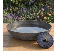 matches21 HOME & HOBBY Ensemble de fontaine solaire pour l'extérieur - Bassin de 45 cm noir comme fontaine de jardin à jet