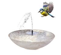 matches21 HOME & HOBBY Fontaine solaire d'extérieur avec bac de 45 cm, couleur sable, comme fontaine de jardin ou fontaine