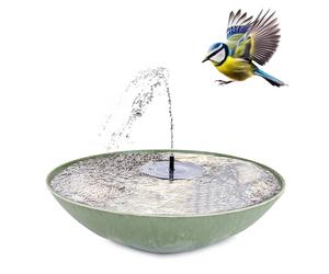 matches21 HOME & HOBBY Fontaine solaire pour l'extérieur - 45 cm - Vert - Comme fontaine de jardin