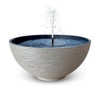matches21 HOME & HOBBY Fontaine solaire pour l'extérieur - Grand bol de sable de 45 cm - Fontaine de jardin