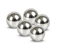 matches21 HOME & HOBBY Lot de 5 boules flottantes Accessoires pour mini bassin Boules en acier inoxydable de 4 cm comme décoration de bassin