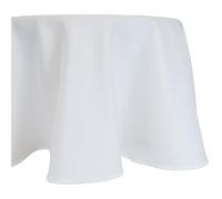 matches21 HOME & HOBBY Nappe ovale 160 x 220 cm pour cuisine et table à manger, blanche, lavable, effet lotus