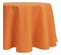 matches21 HOME & HOBBY Nappe ovale 160 x 220 cm pour cuisine et table à manger, orange, lavable, effet lotus