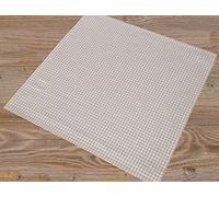 Matches21 Serviettes de table en tissu de qualité supérieure - Motif à carreaux - 45 x 45 cm - Beige