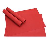 matches21 Set de table Borda Lot de 4 Haute Qualité Place Tapis, tissé en plastique 46 x 33 cm chacune Disponible Dans 18 couleurs passionnantes Rot