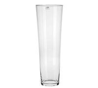 Matches21 - Vase conique en verre décoratif haut rond - 1 pièce - Diamètre 17 x 50 cm