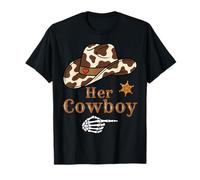 Matching Couples Her Cowboy Western His and Hers T-Shirt