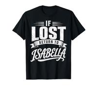Matching Couples If Lost revient à Isabella Funny Vintage T-Shirt Graphique avec Valeur